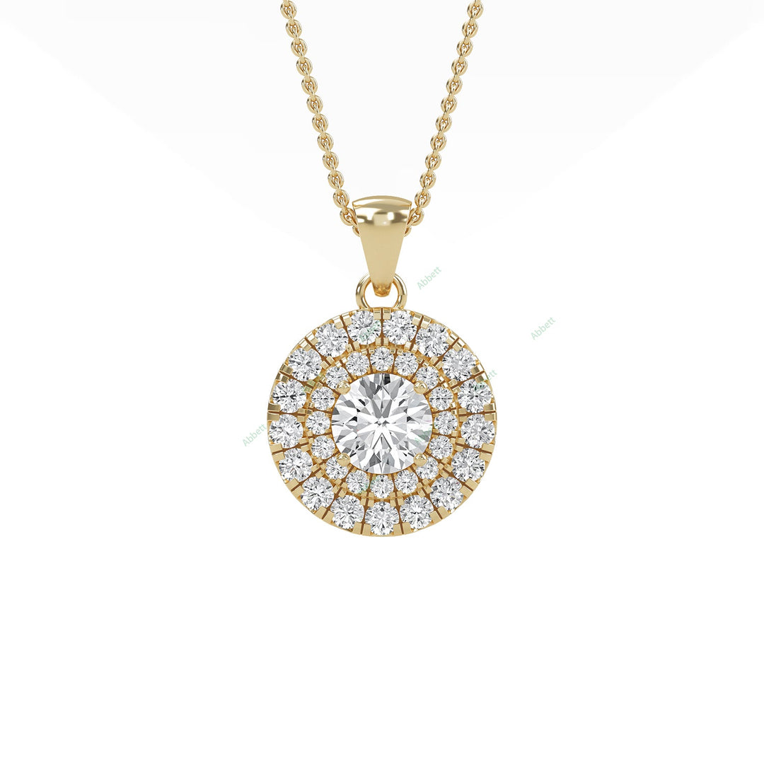 Double Halo Pendant PEDO008