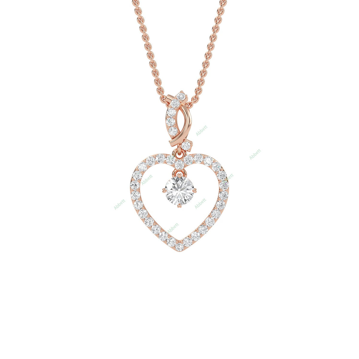 Fashion Heart Pendant PEHE020
