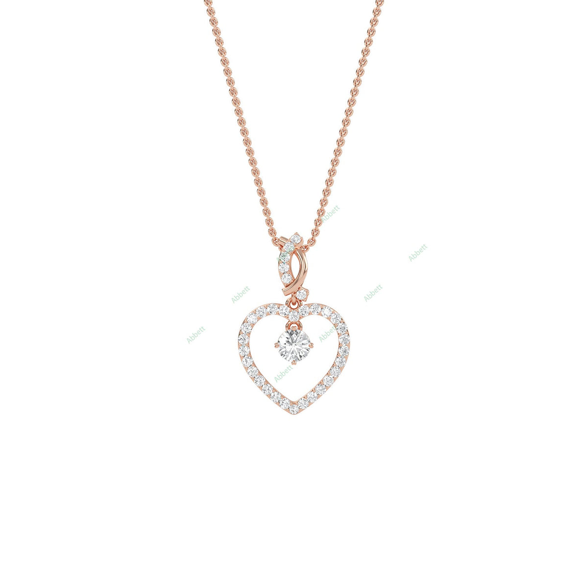 Fashion Heart Pendant PEHE020
