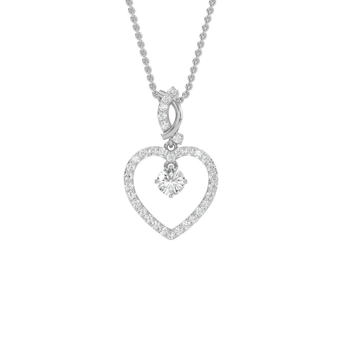 Fashion Heart Pendant PEHE020