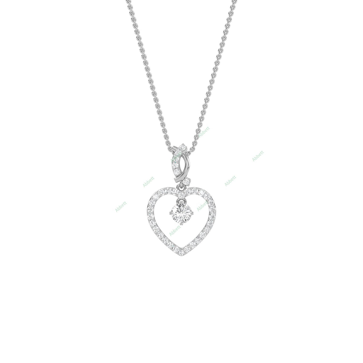 Fashion Heart Pendant PEHE020