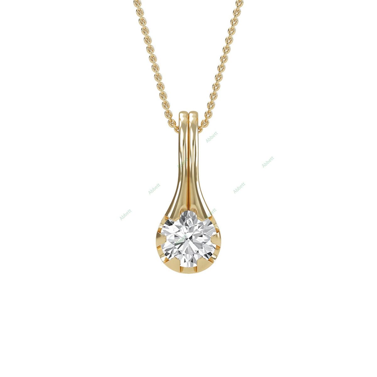 Fashion Solitaire Pendant PESO003