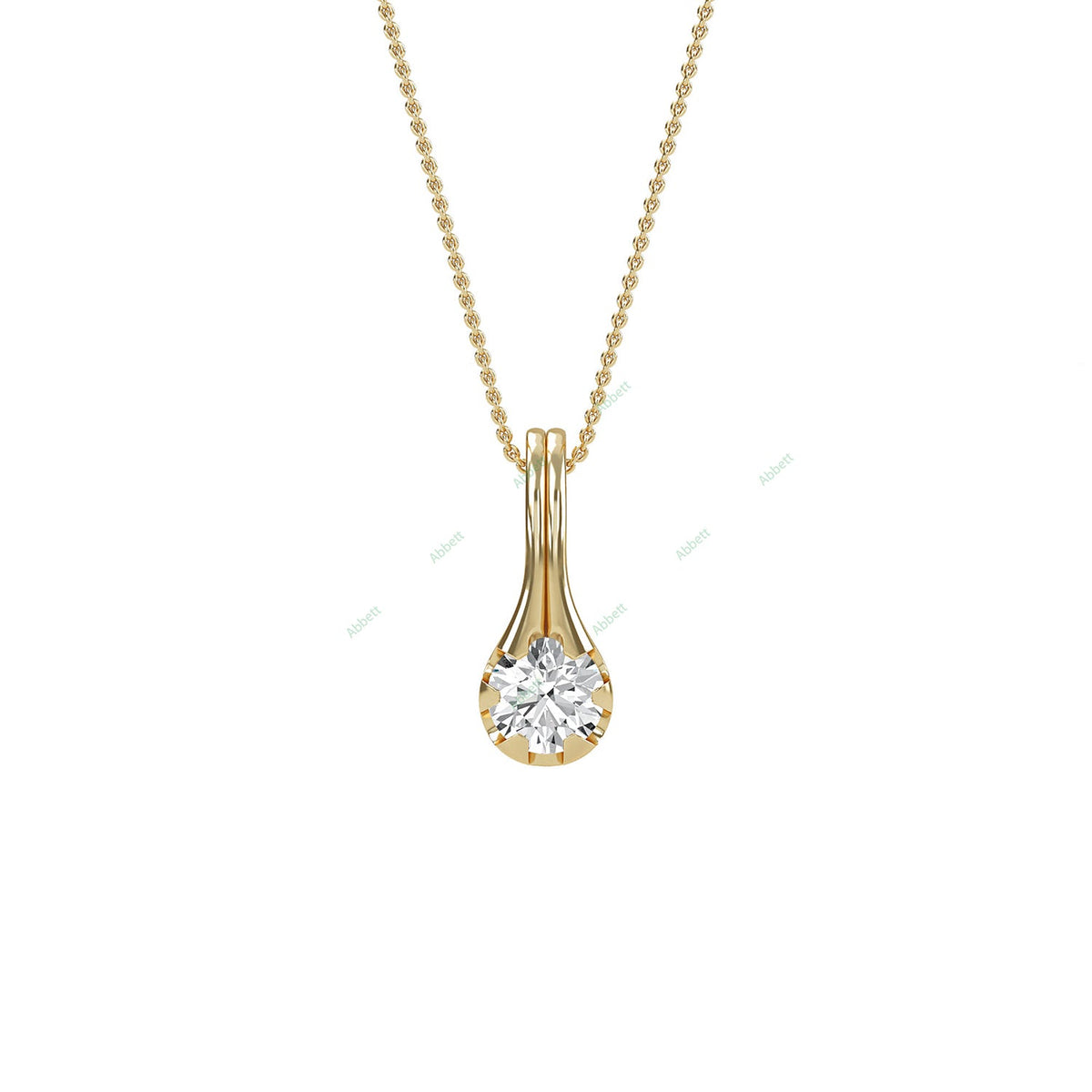 Fashion Solitaire Pendant PESO003