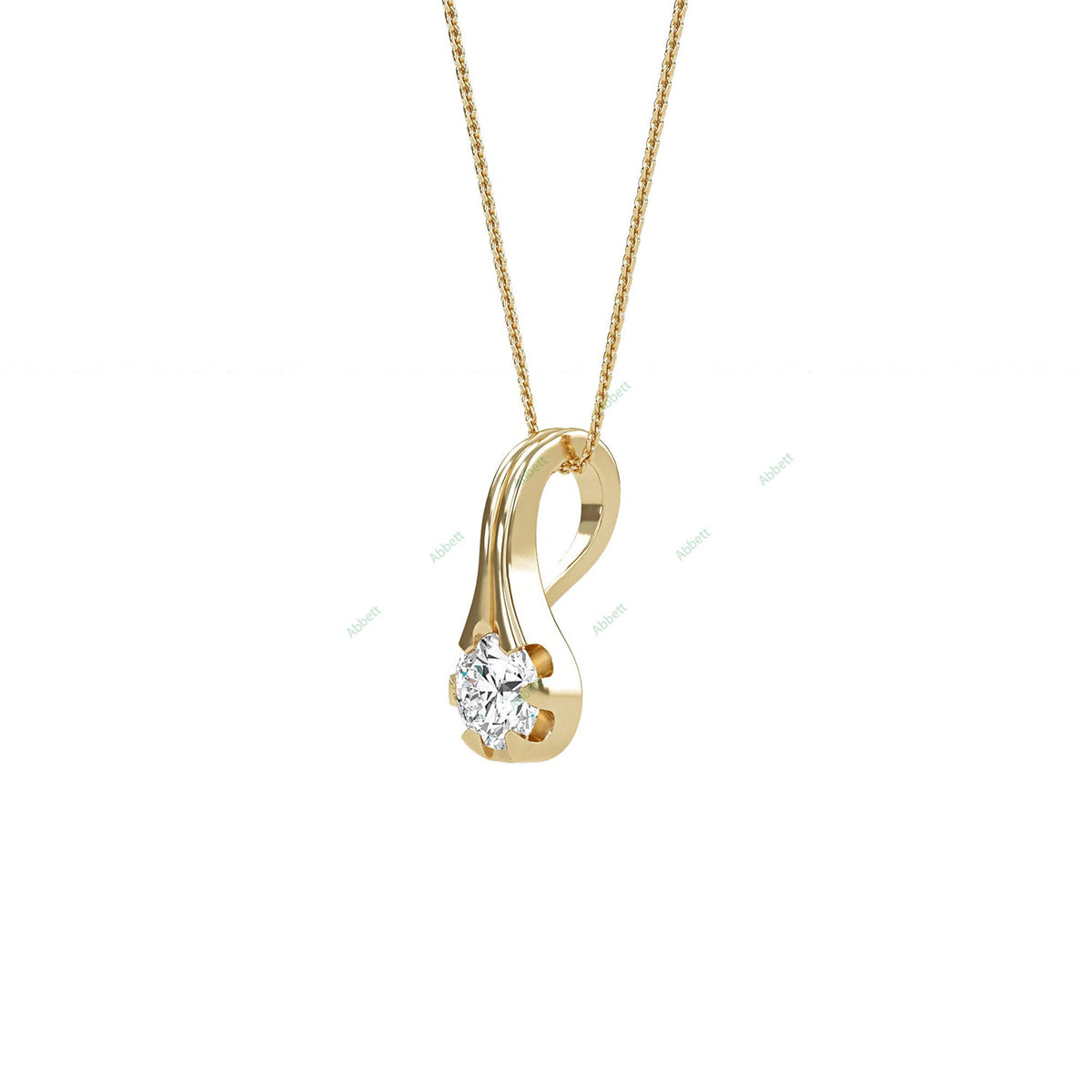 Fashion Solitaire Pendant PESO003