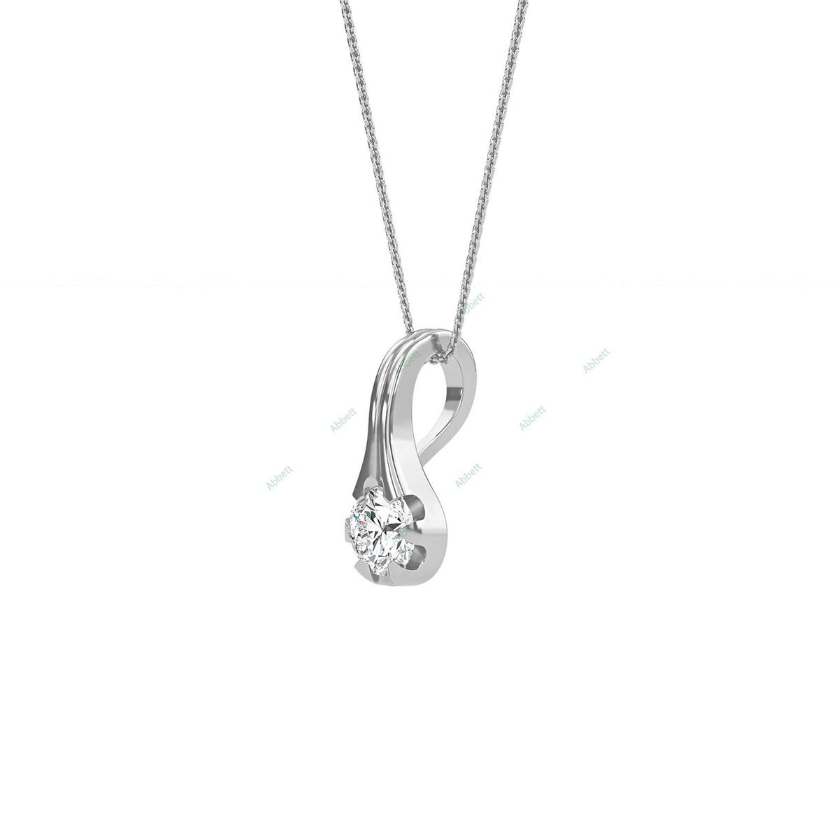 Fashion Solitaire Pendant PESO003