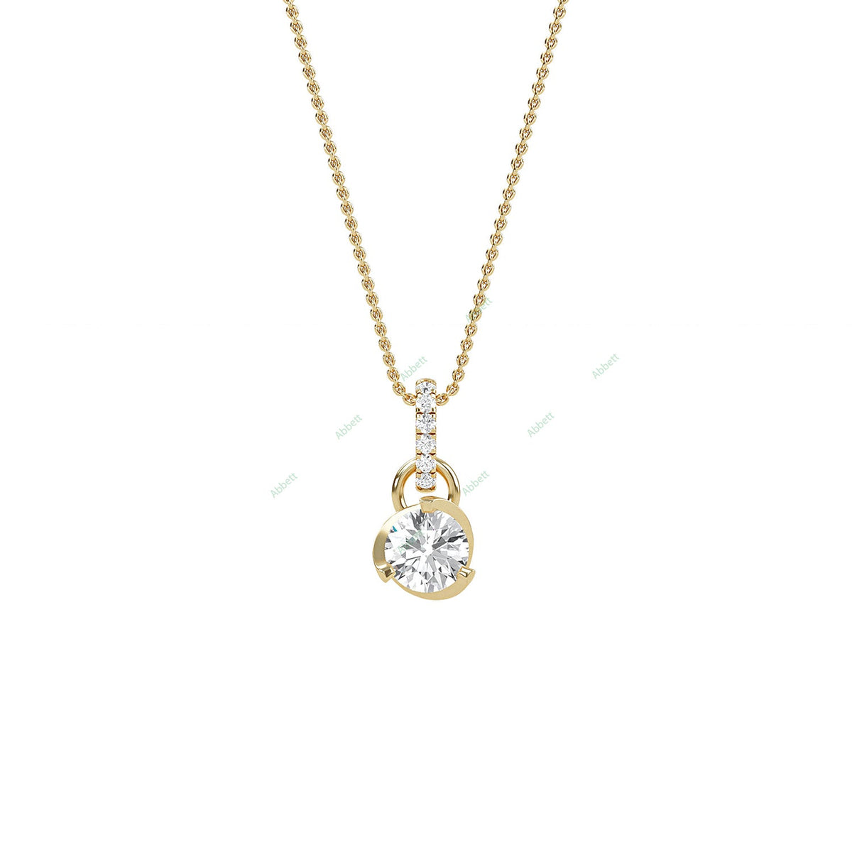 Fashion Solitaire Pendant PESO015