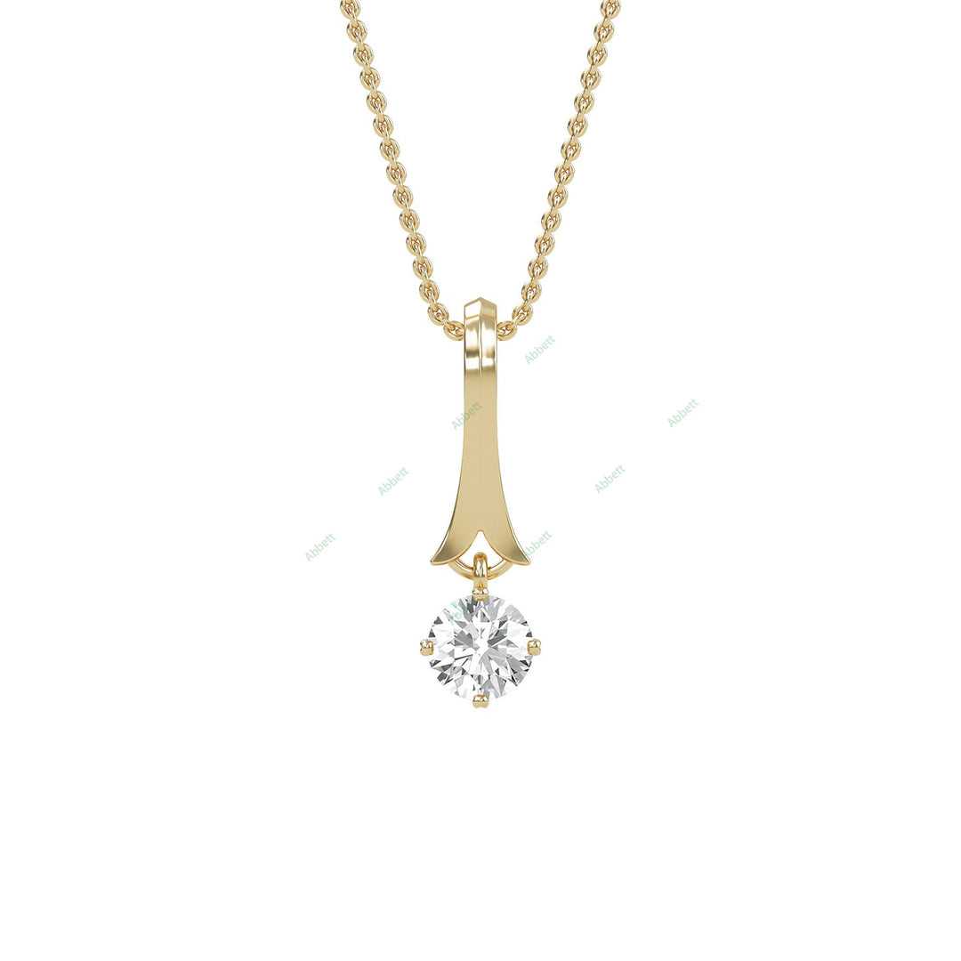 Bezel Solitaire Pendant PESO019