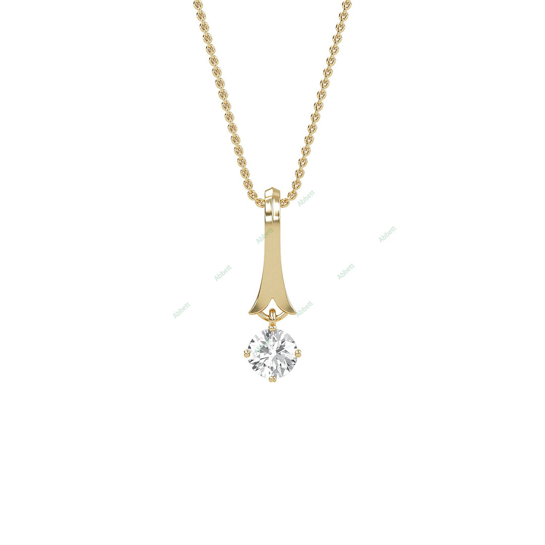 Bezel Solitaire Pendant PESO019