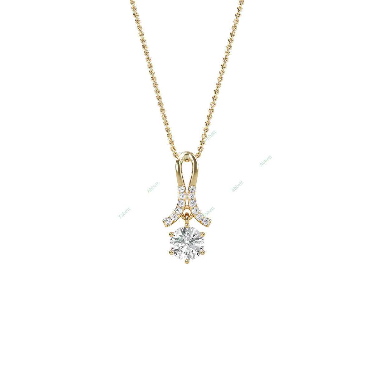 Designer Solitaire Pendant PESO021