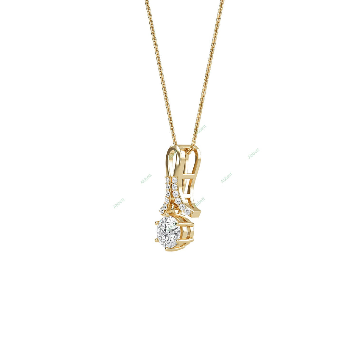 Designer Solitaire Pendant PESO021