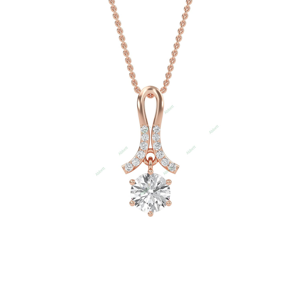Designer Solitaire Pendant PESO021