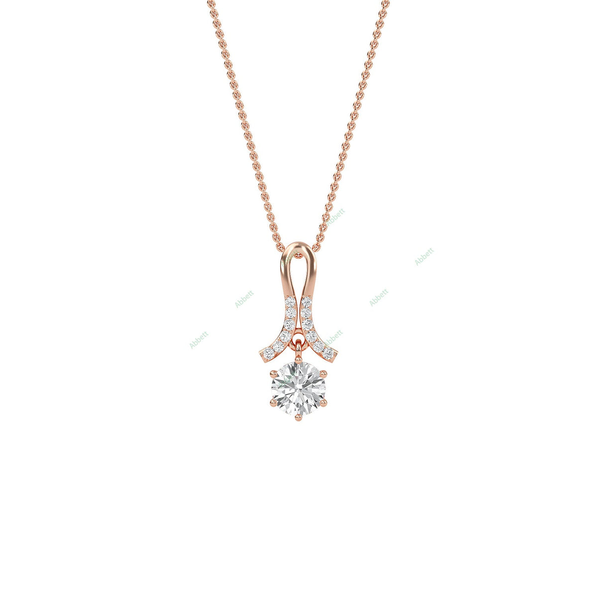 Designer Solitaire Pendant PESO021