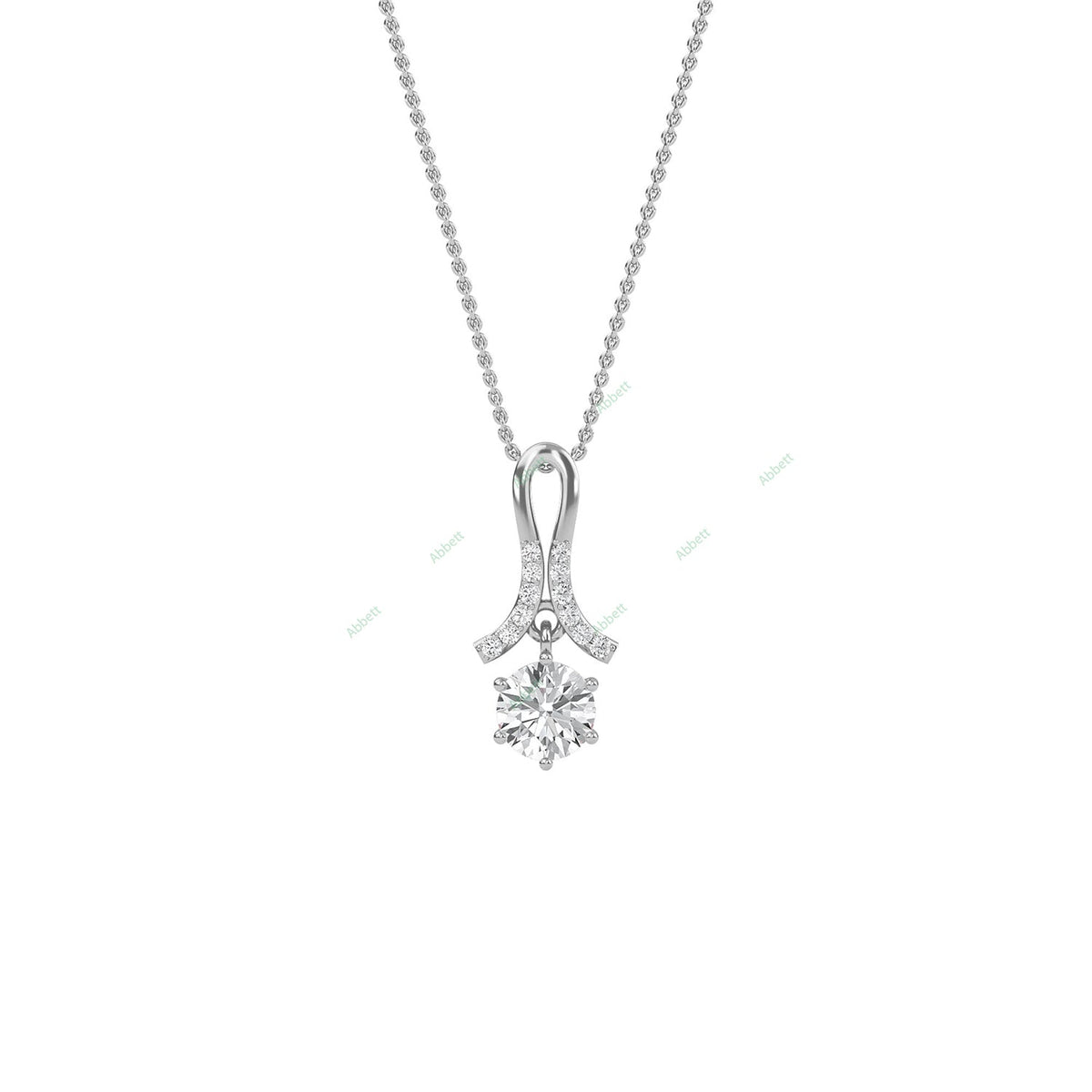 Designer Solitaire Pendant PESO021