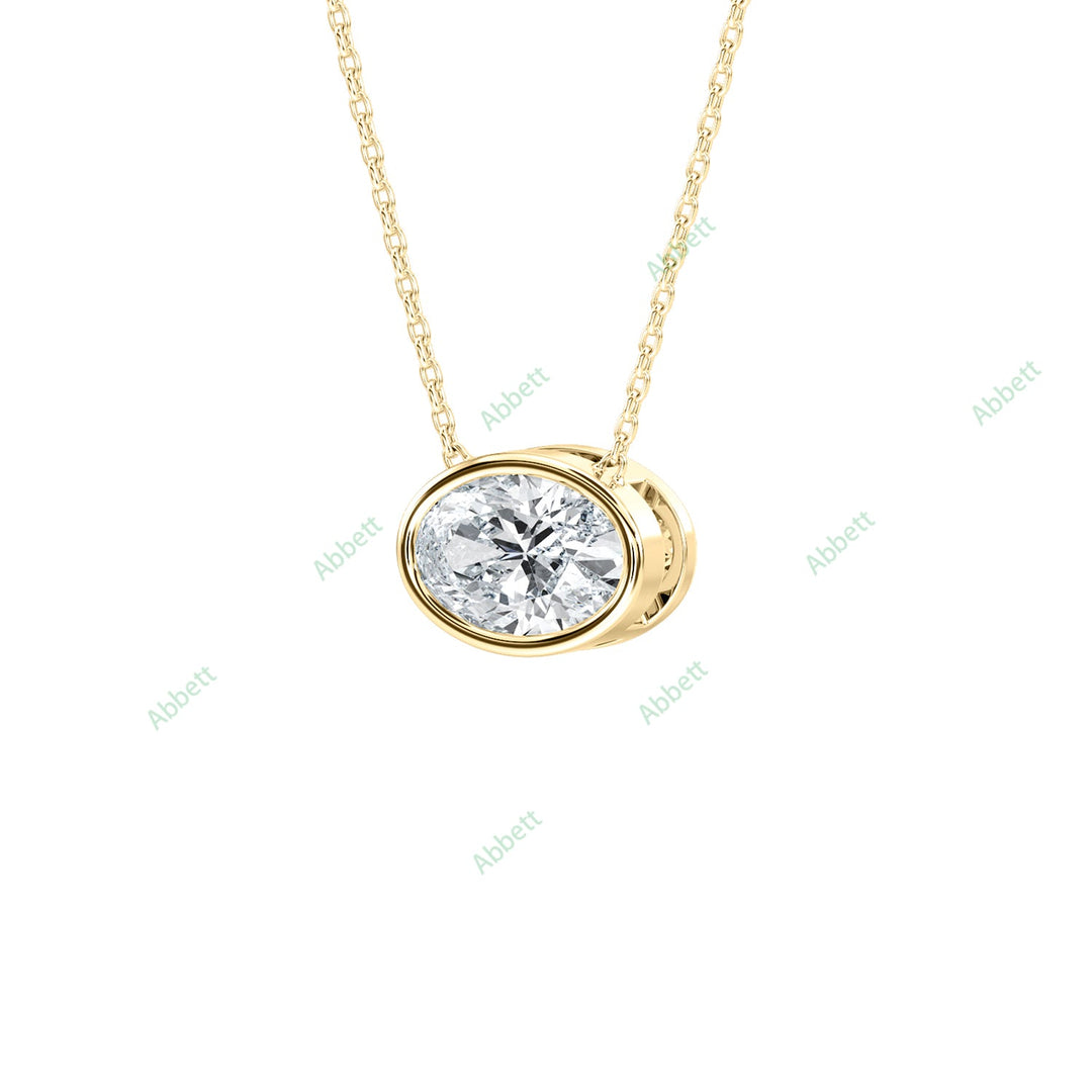 Bezel Solitaire Pendant PESO023
