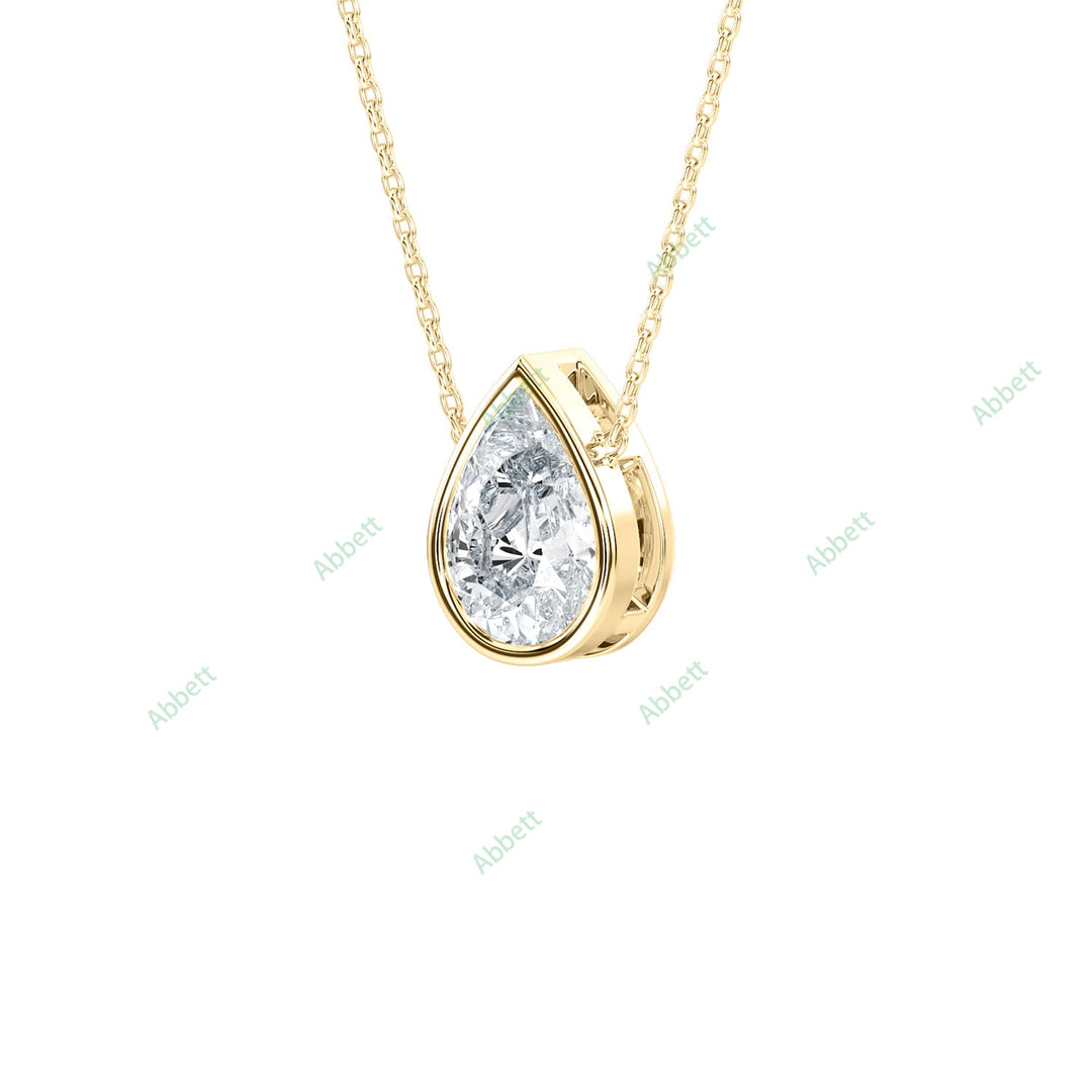 Bezel Solitaire Pendant PESO024