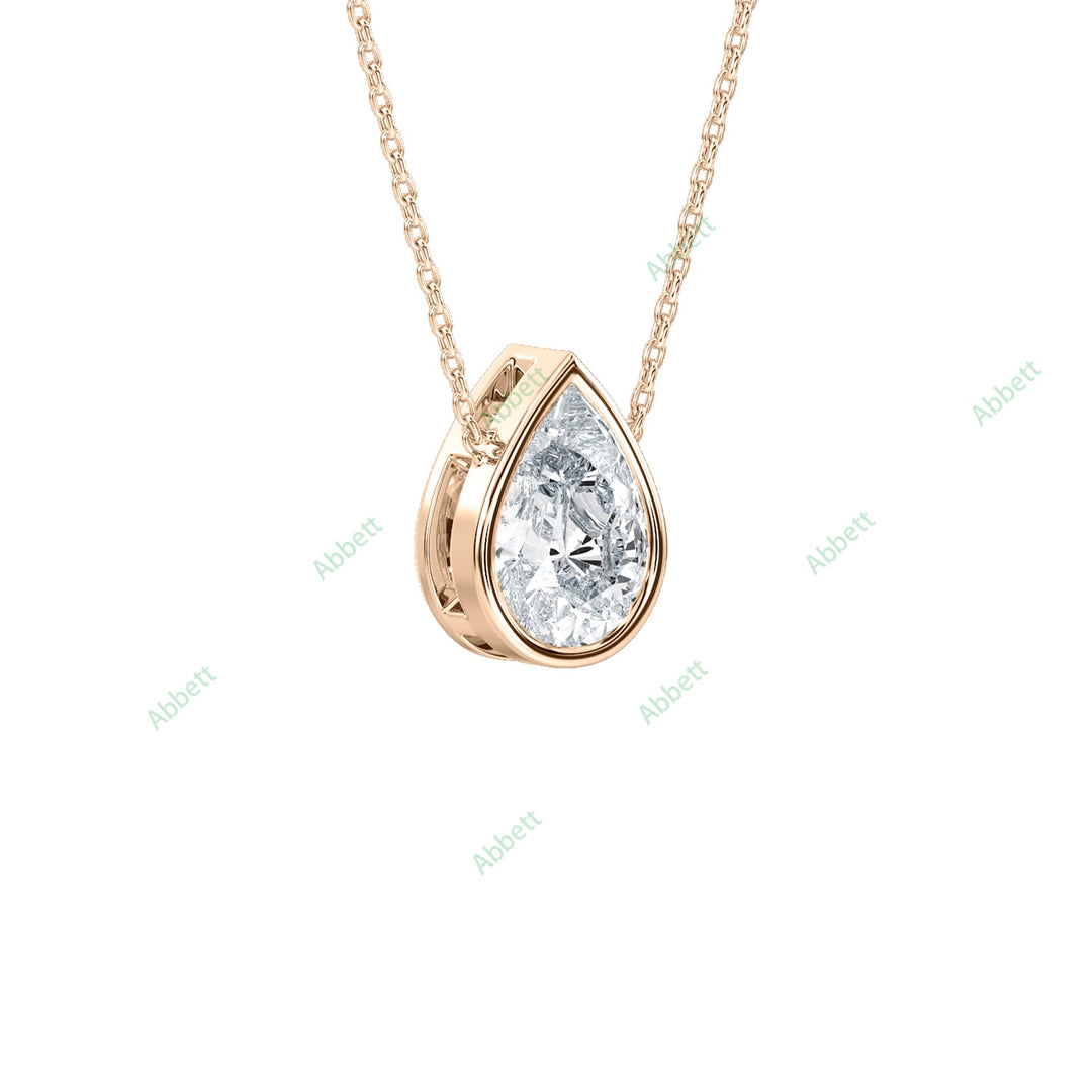 Bezel Solitaire Pendant PESO024
