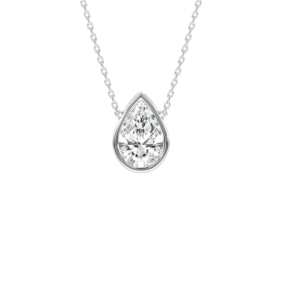 Bezel Solitaire Pendant PESO024