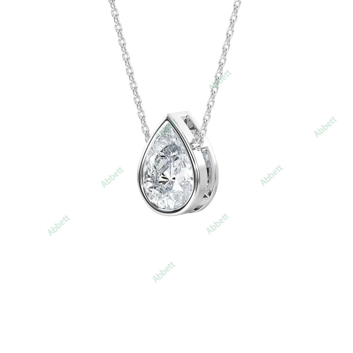 Bezel Solitaire Pendant PESO024