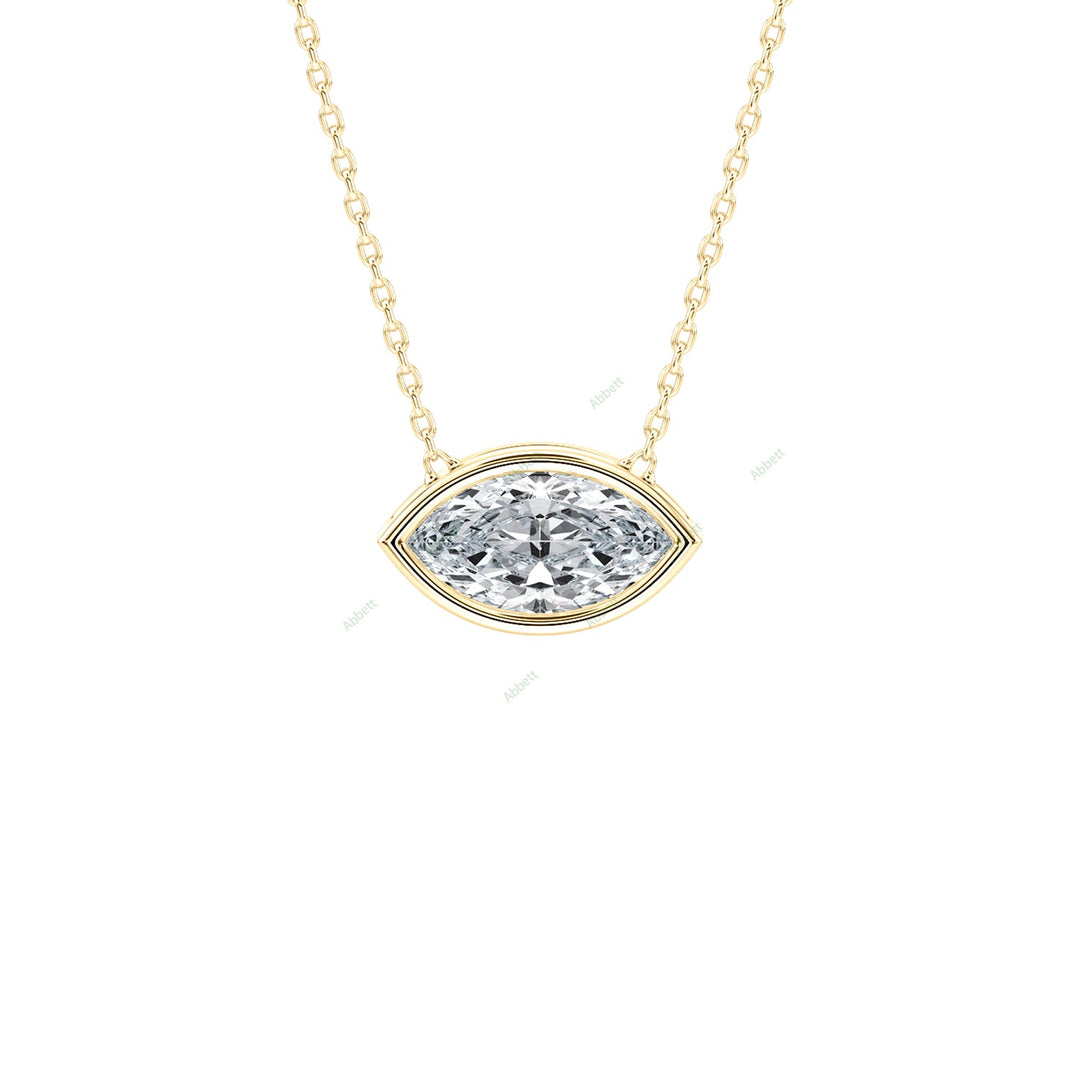 Bezel Solitaire Pendant PESO025