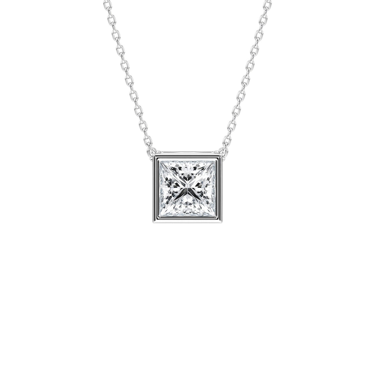 Bezel Solitaire Pendant PESO027