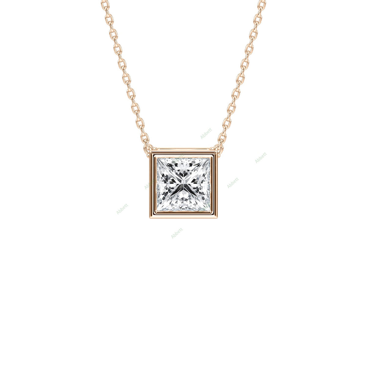 Bezel Solitaire Pendant PESO027