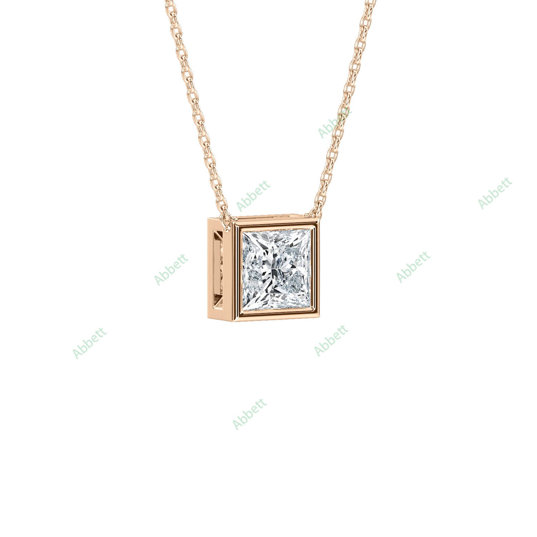 Bezel Solitaire Pendant PESO027