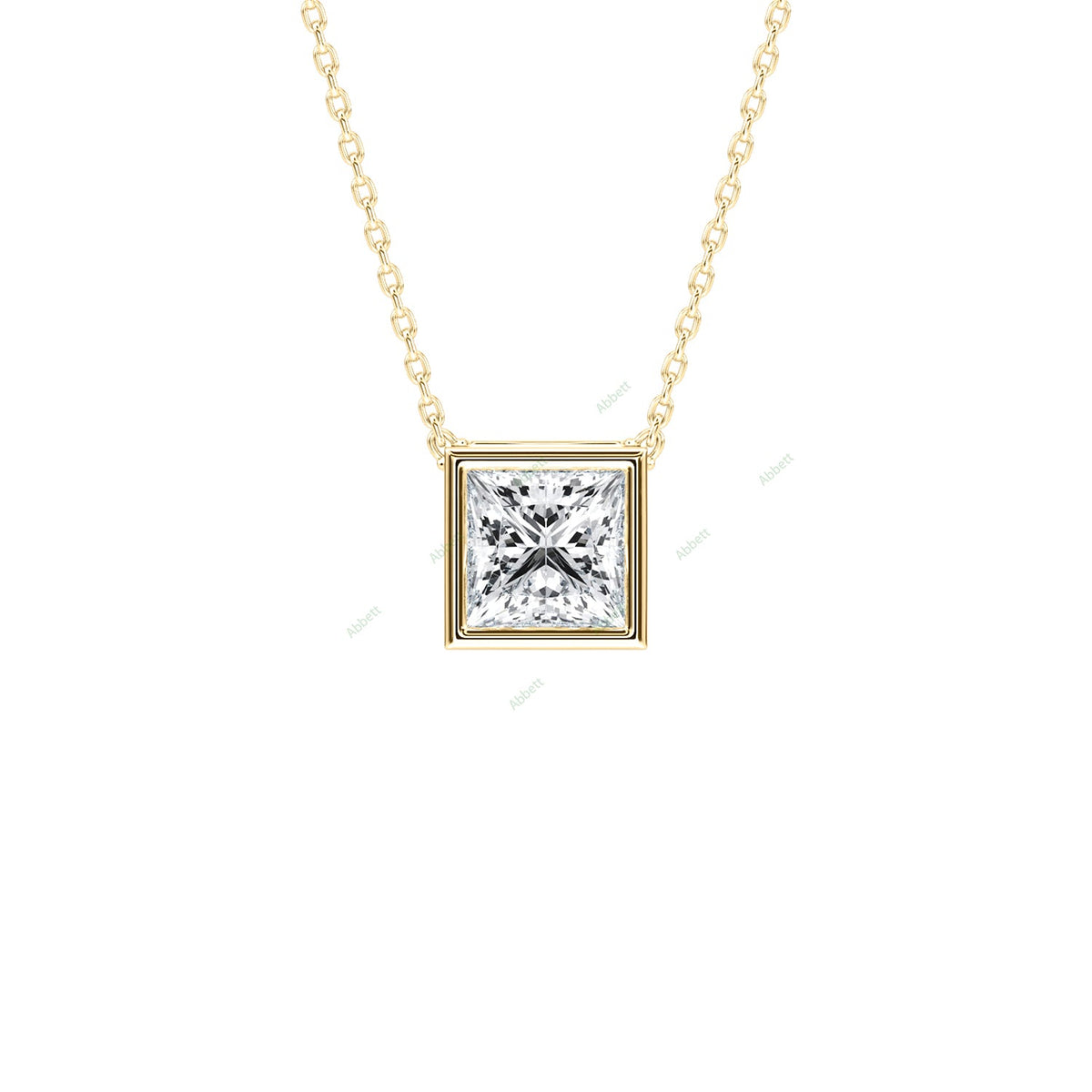 Bezel Solitaire Pendant PESO027