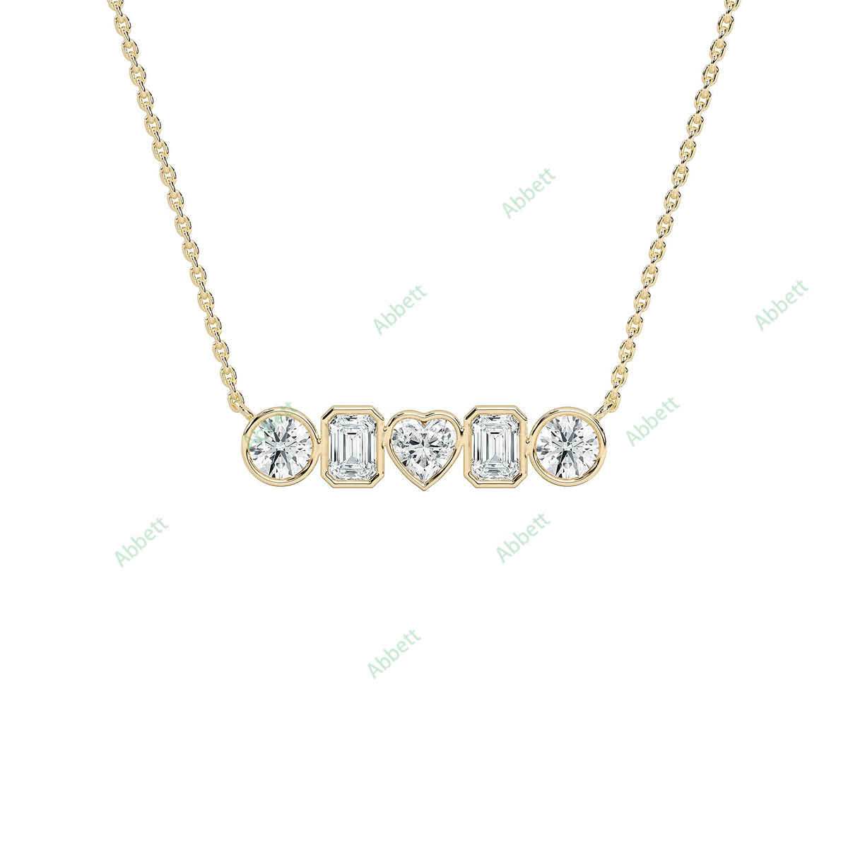 Bezel Bar Pendant PEST029