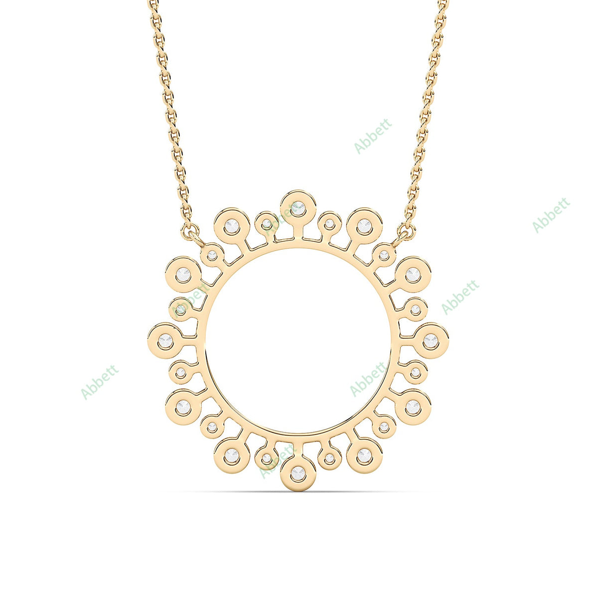 Bezel Starburst Pendant PEST033