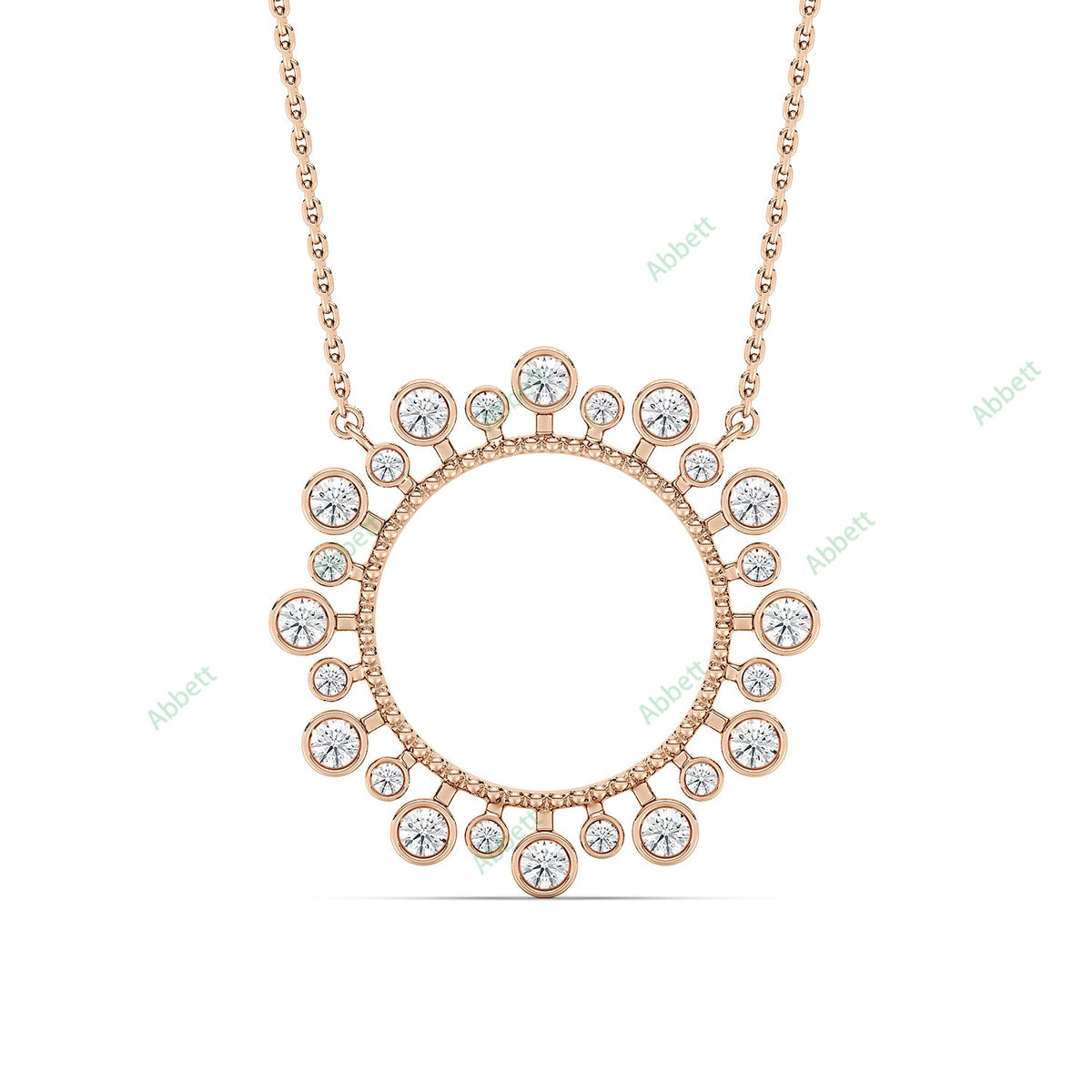 Bezel Starburst Pendant PEST033