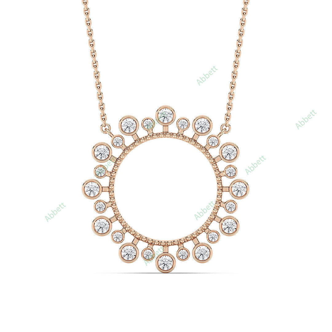 Bezel Starburst Pendant PEST033