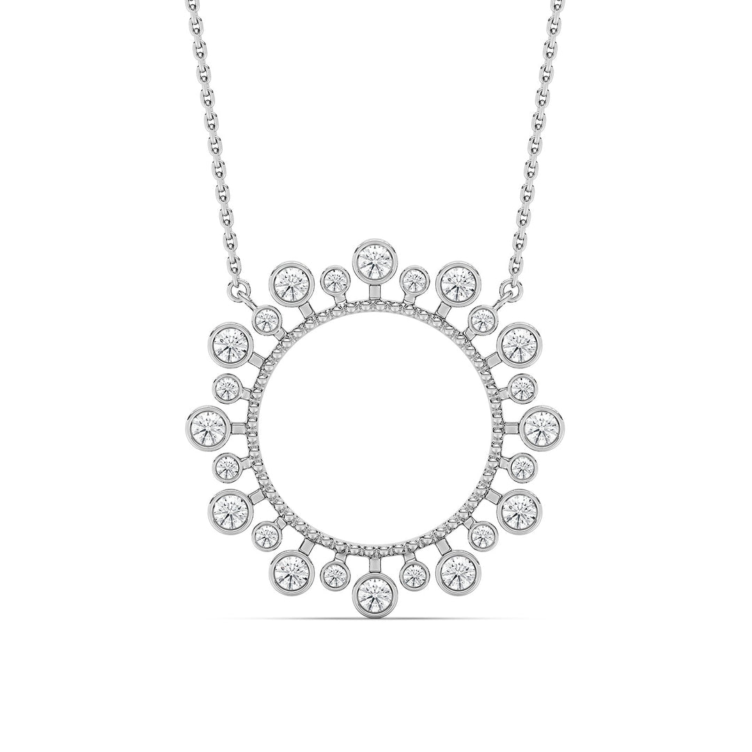 Bezel Starburst Pendant PEST033