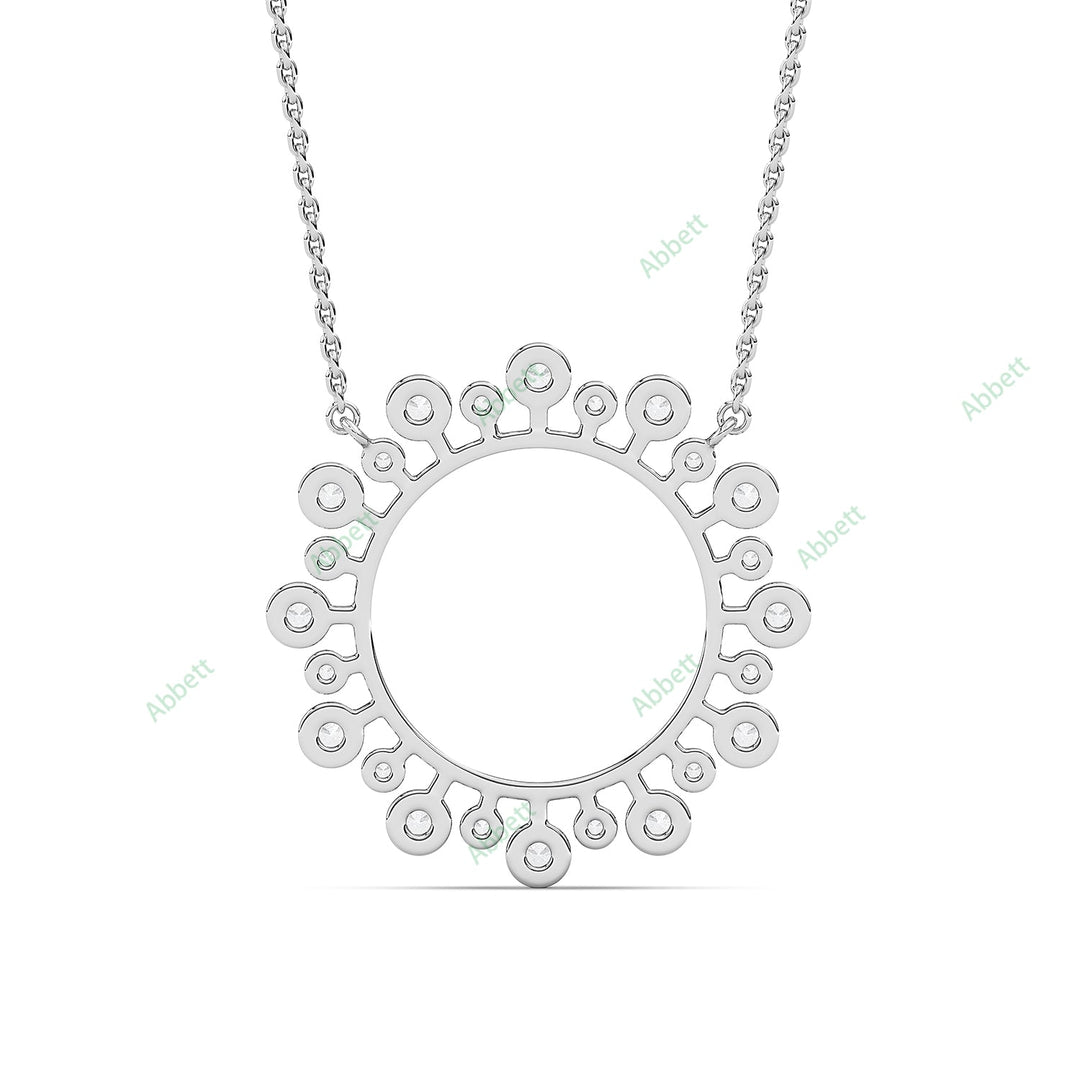 Bezel Starburst Pendant PEST033
