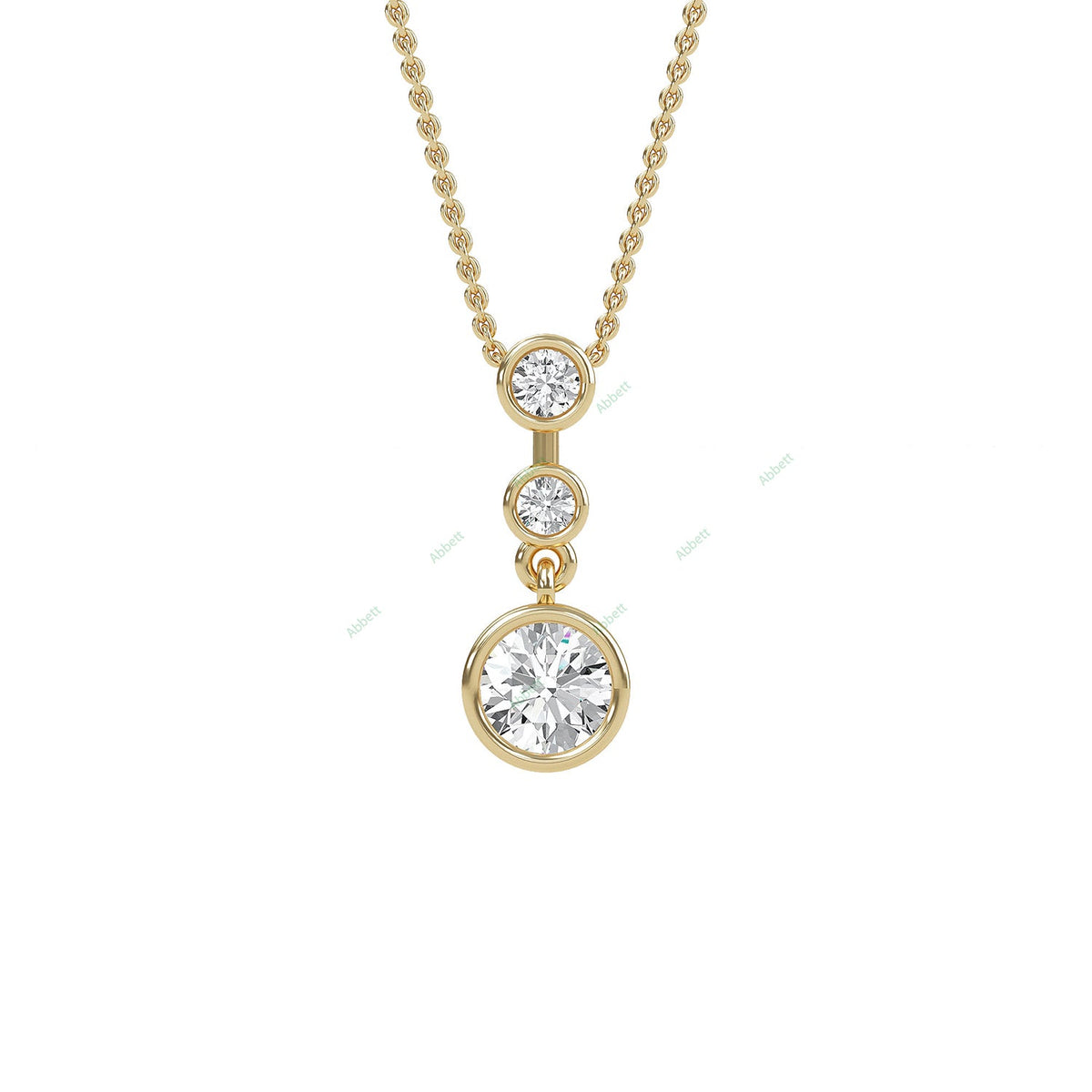 Bezel Fashion Pendant PETH018