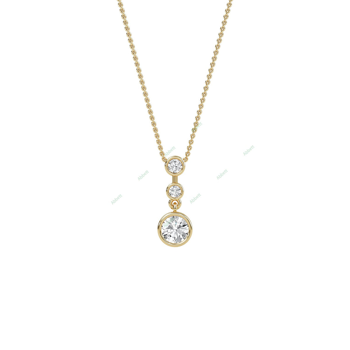 Bezel Fashion Pendant PETH018