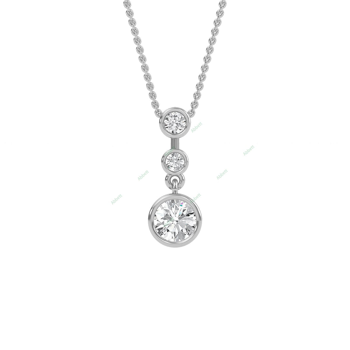 Bezel Fashion Pendant PETH018