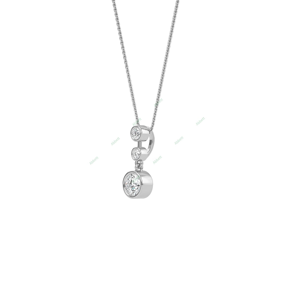 Bezel Fashion Pendant PETH018