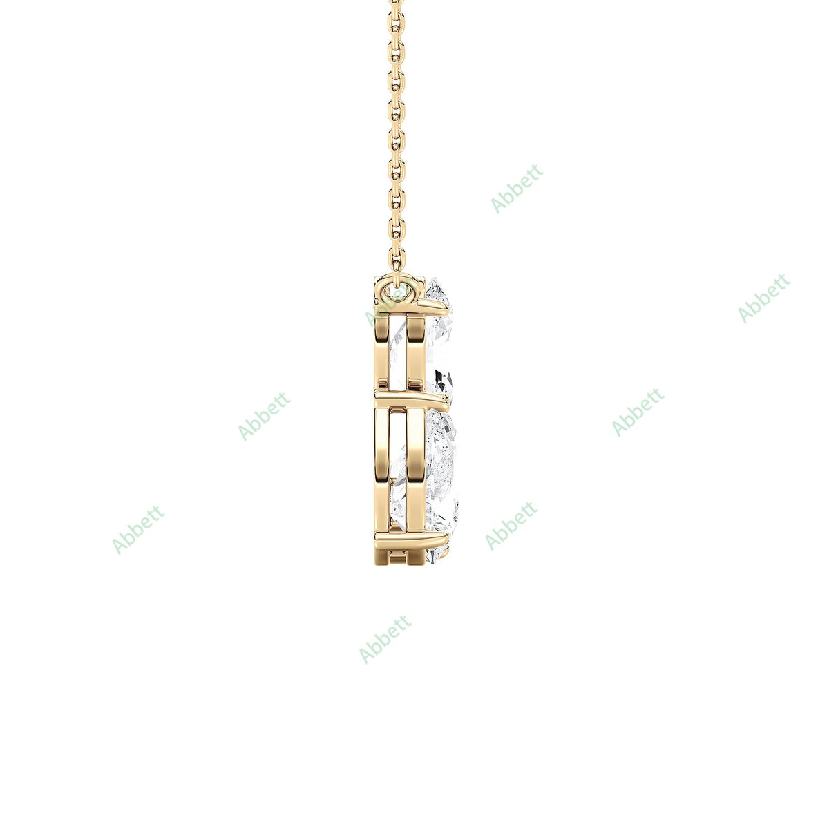 Three Stone Fashion Pendant PETH035