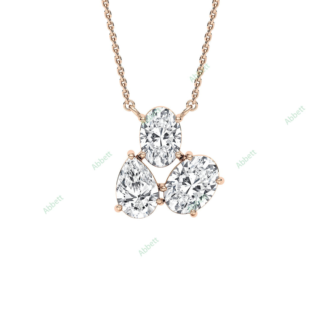 Three Stone Fashion Pendant PETH035