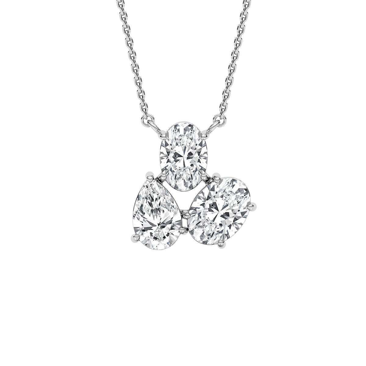 Three Stone Fashion Pendant PETH035