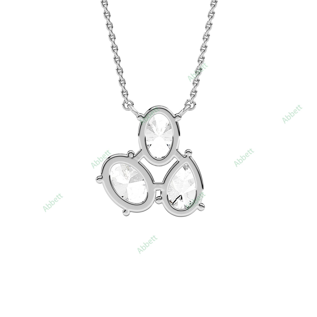 Three Stone Fashion Pendant PETH035
