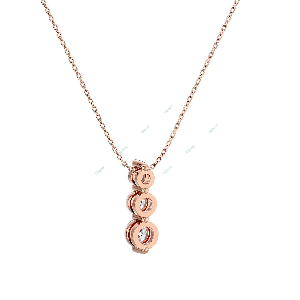 Three Stone Fashion Pendant PETH042