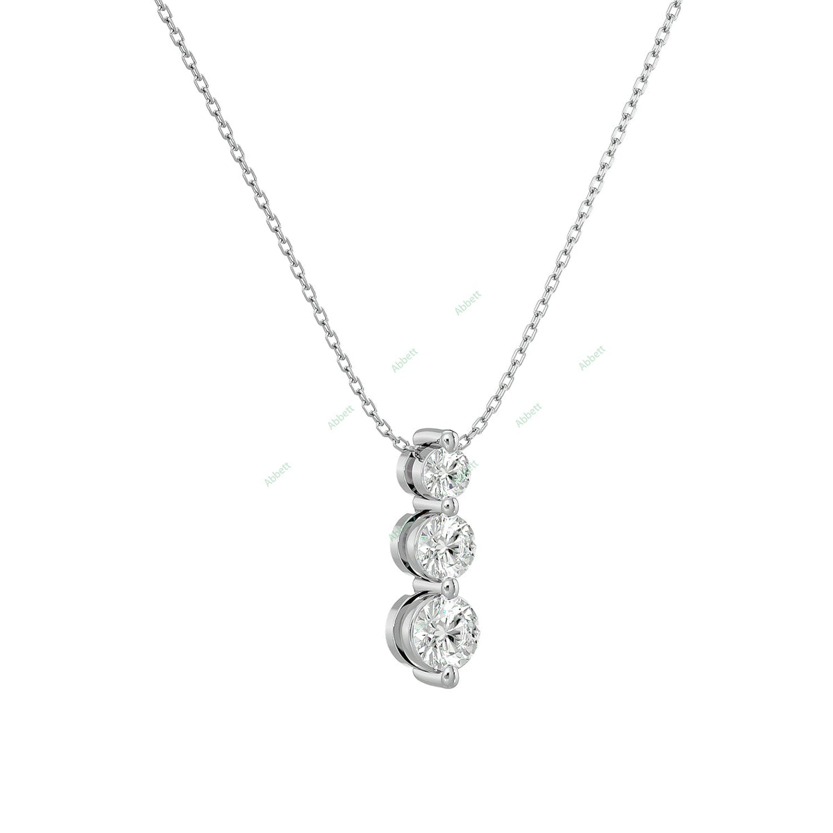 Three Stone Fashion Pendant PETH042