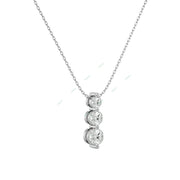 Three Stone Fashion Pendant PETH042