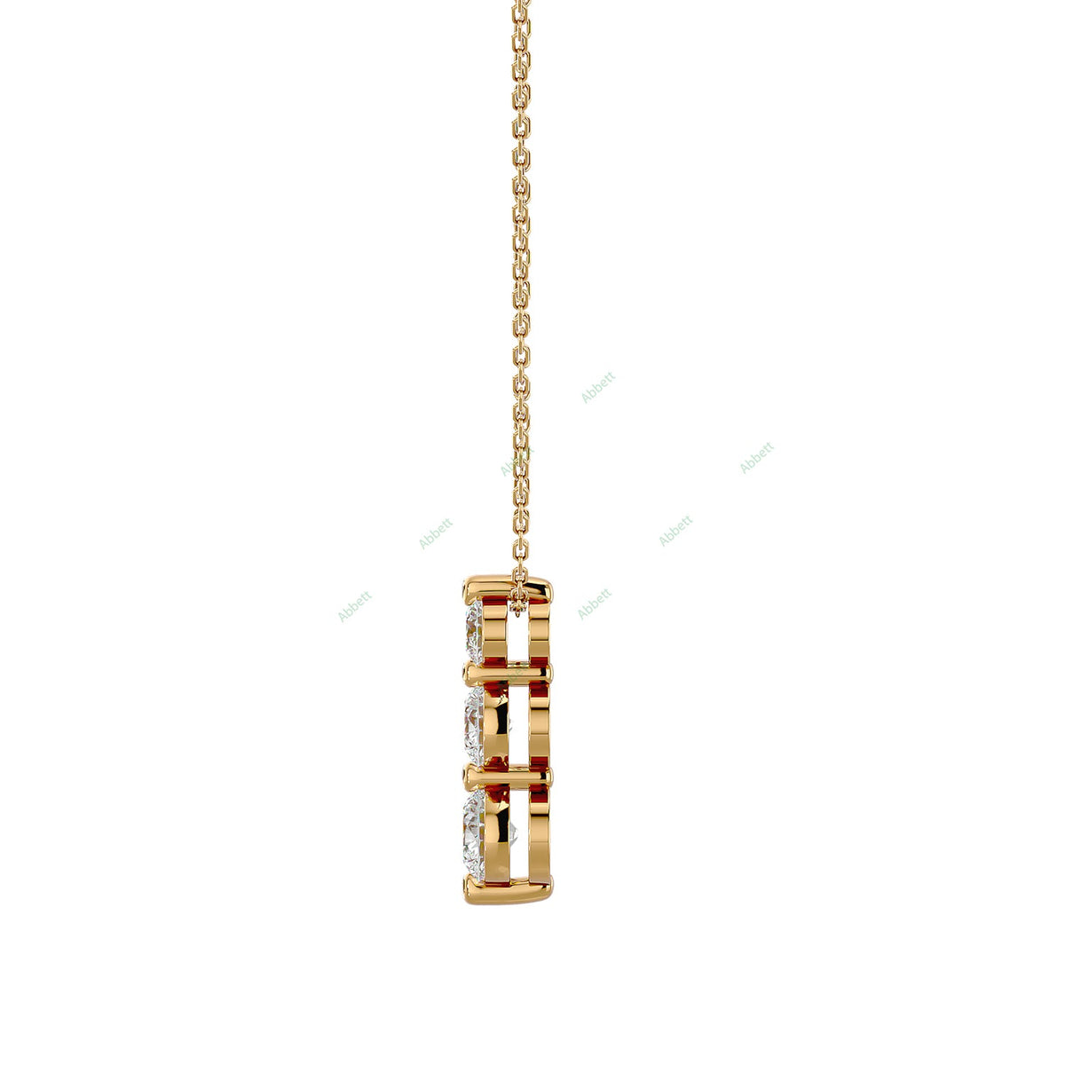 Three Stone Fashion Pendant PETH042