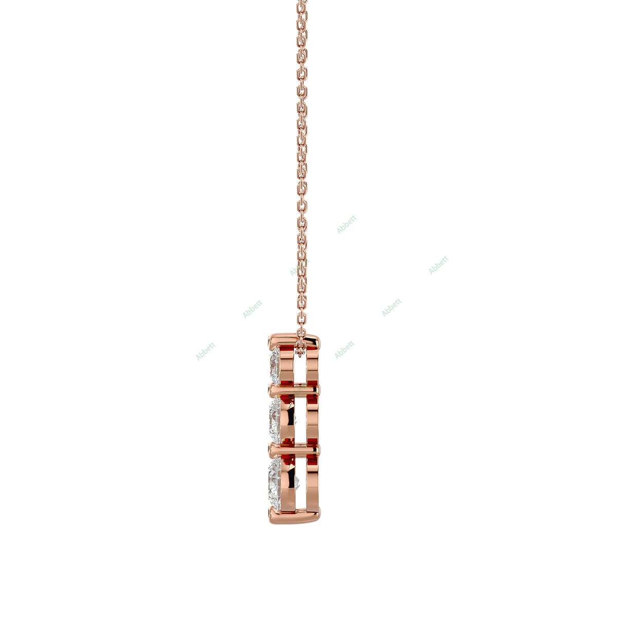 Three Stone Fashion Pendant PETH042