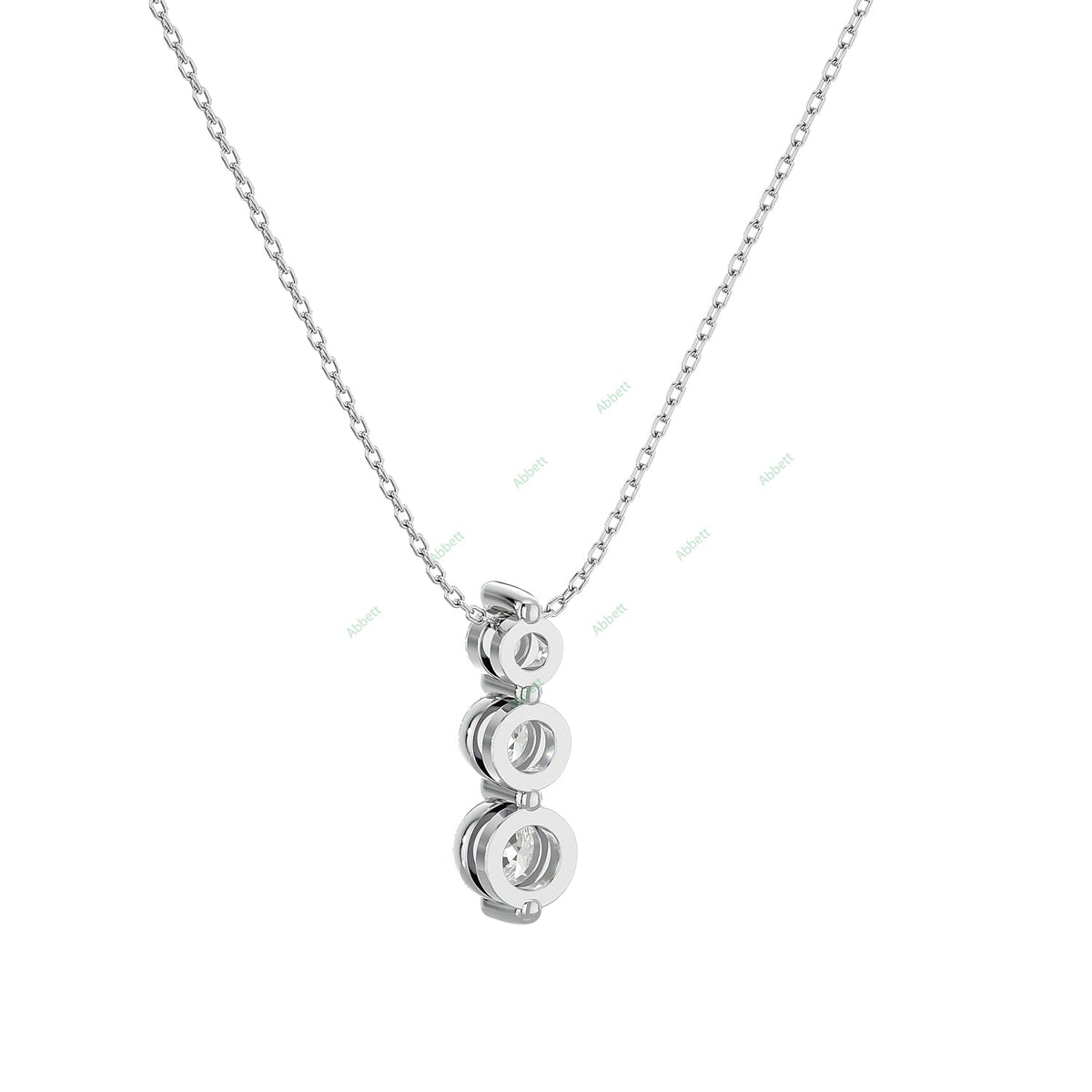 Three Stone Fashion Pendant PETH042