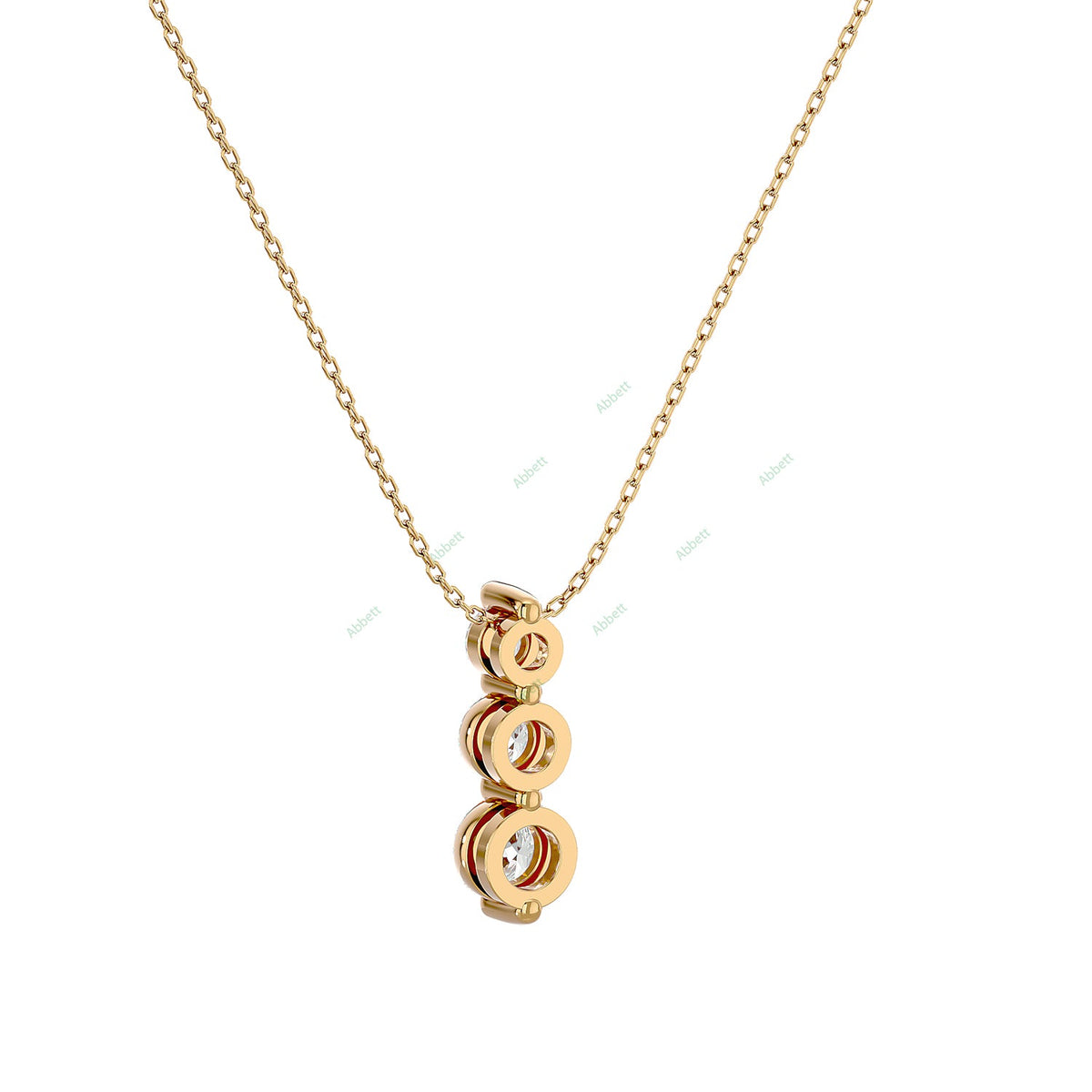Three Stone Fashion Pendant PETH042