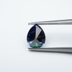 Load image into Gallery viewer, Pear blue moissanite
