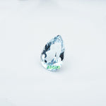 Load image into Gallery viewer, Pear lab grown aqua sapphire
